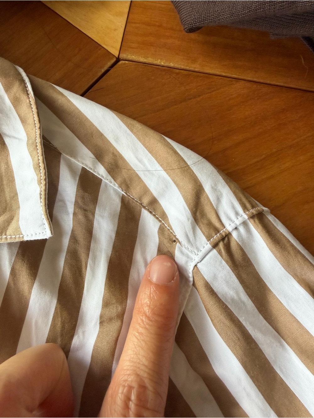 rag & bone Stripe Button-Down Shirt XS beach lounge resort chic minimalist - Picture 7 of 7
